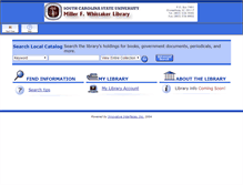 Tablet Screenshot of libcat.scsu.edu
